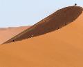 Sossusvlei Dune, Namibia, a large sand dune photographed shortly after sunrise