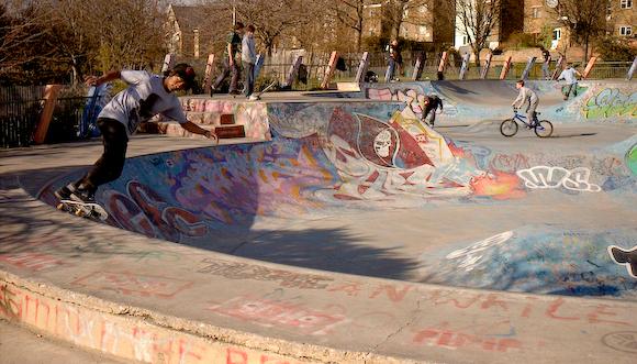 Skate park by the Regents canal