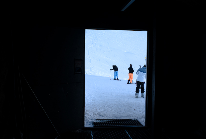 Exit of Fellskin tunnel, Saas Fee