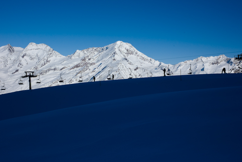 Saas Fee chairlift, Switzerland